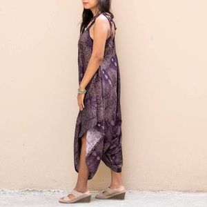 Boho Hippie Purple Jumpsuit